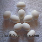 White Easter Eggs in the Shape of a Star 02.