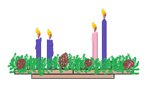 All Four Candles Lit on the Advent Wreath