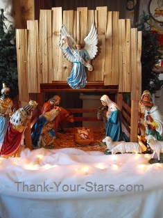 Christmas Nativity Scene in Church Christmas Nativity Scene in Church