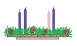 A Completed Advent Wreath