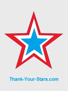 Red White and Blue Star